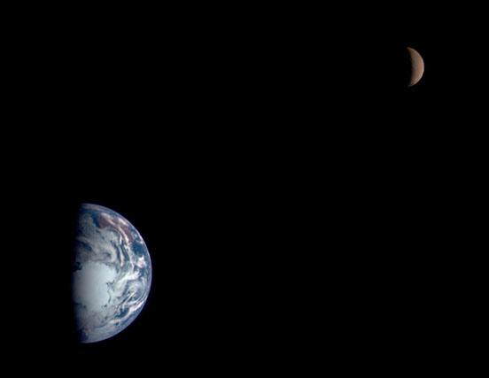 Earth and Moon -NASA Photo